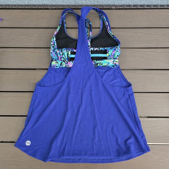 TYR Machu Pichau Multicolor Racerback Top W/ Boyshorts & Tank Sz S New Sample - Picture 5 of 5